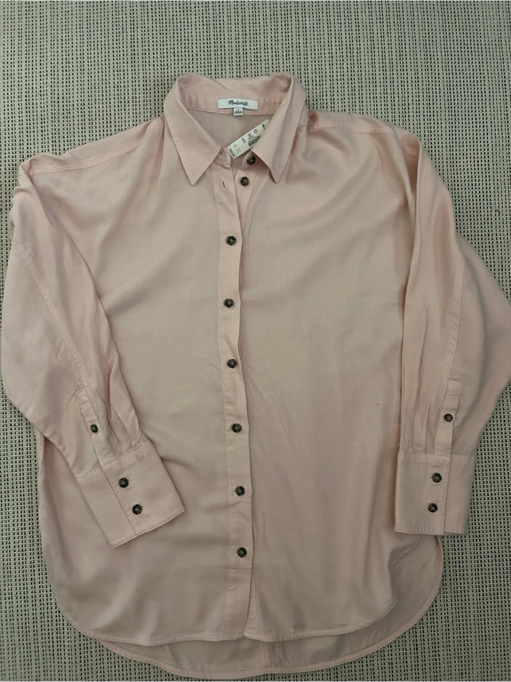 Madewell Women's Light Pink Button-Down Shirt